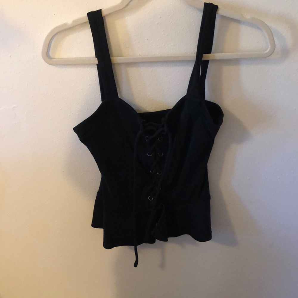Lace up tank